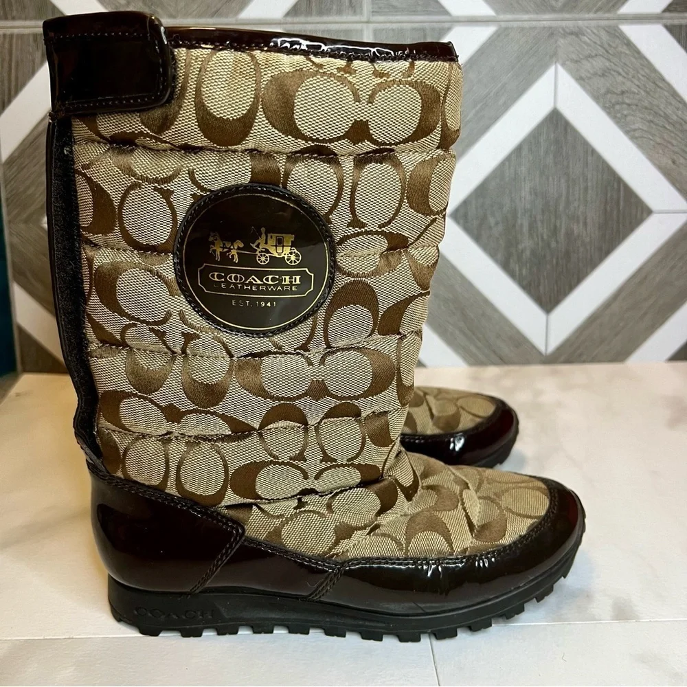 Coach Jordy boots size 5.5 brown